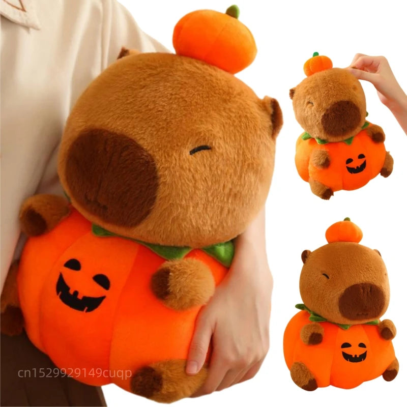 Fall Capybara Plush Pillow