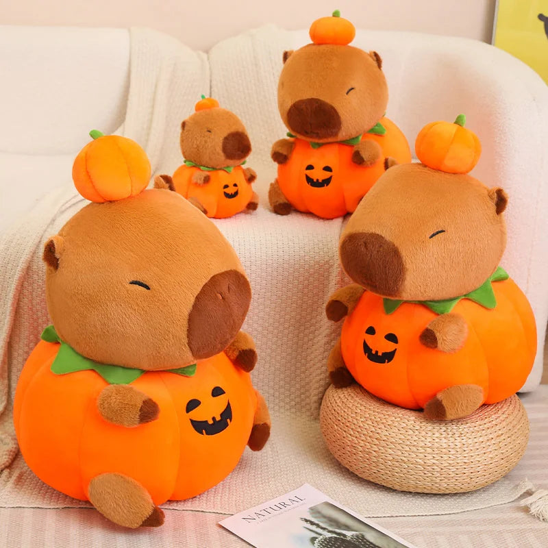Fall Capybara Plush Pillow