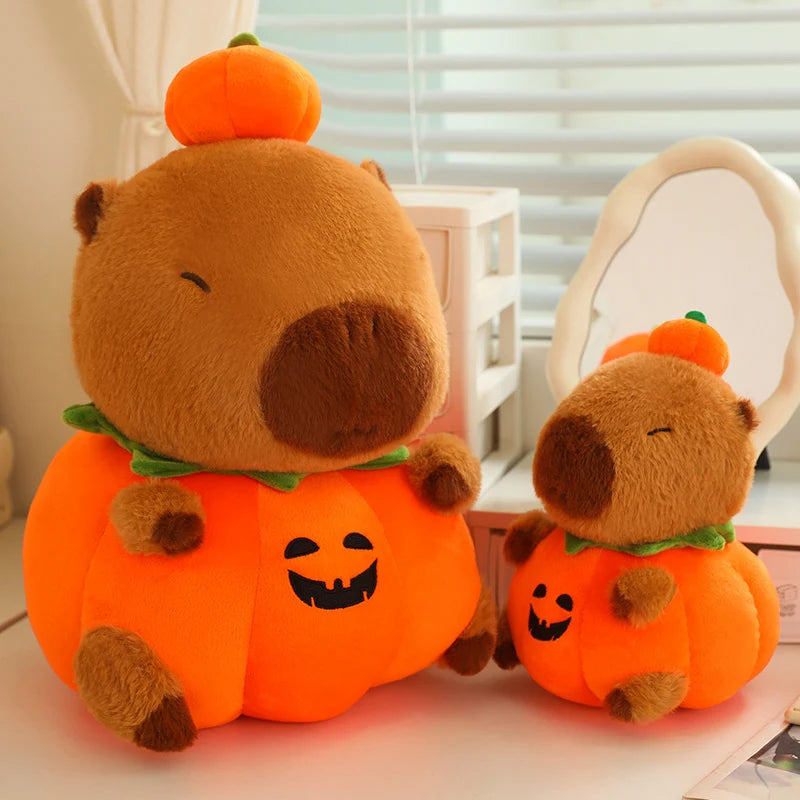 Fall Capybara Plush Pillow